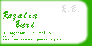 rozalia buri business card