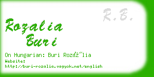 rozalia buri business card